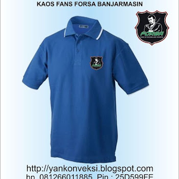 BAJU KAOS PESANAN PARTAI IDAMAN BANJARMASIN PESANAN UNTUK FANS FORSA