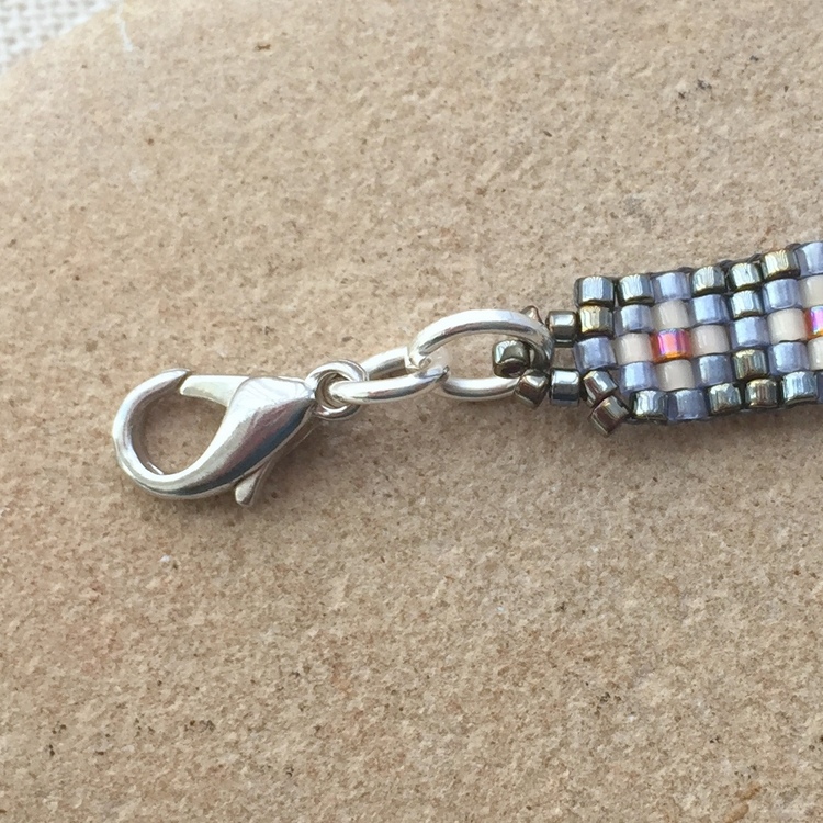 Crystal Rainbow Bracelet with Magnetic Clasp - Clay with Style