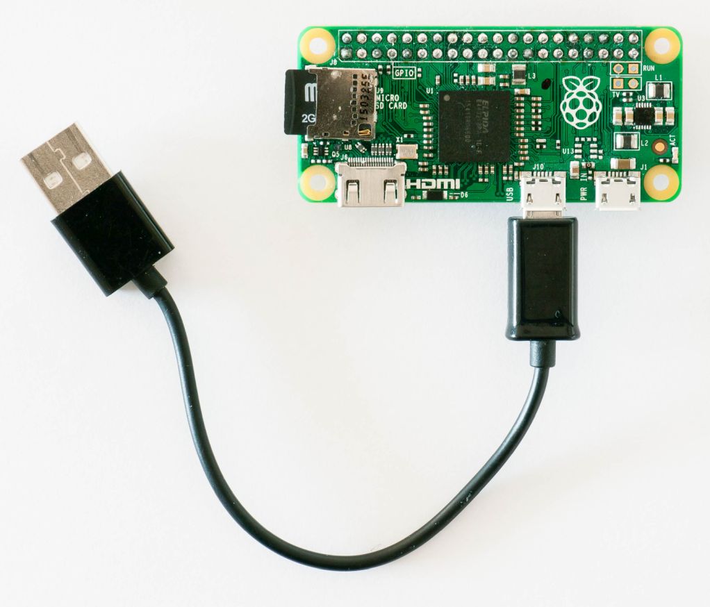 Connecter un Raspberry Pi à une imprimante 3D - Raspberry Pi Zero OTG DATA USB Poort