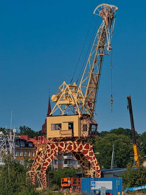 jiemve, Stockholm, mer Baltique, grue-girafe, grue, girafe