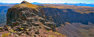 The Devil's Causeway is a small eroded spit of land connecting two ridges.  While those without a fear of heights can just walk across, most other humans cower before it. 