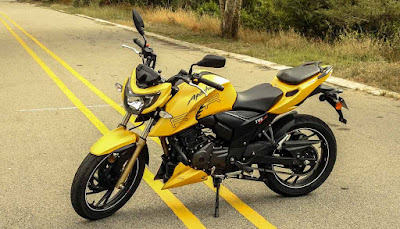 New TVS Apache RTR 200 4V yellow image