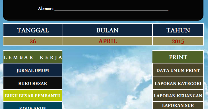 Free Share: APLIKASI AKUNTANSI EXCEL GRATIS