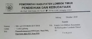  kabar gembira kami sampaikan kepada Guru Non PNS Tanda Tangan SPJ Triwulan III Guru Non PNS, Operator dan PTT Non PNS 