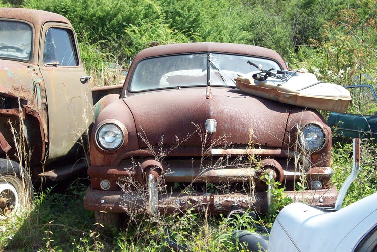 1950 Chevrolet sedan at Jefferson County Auto Parts 1951 Ford at Jefferson