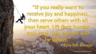 Ezra Taft Benson quote about elevating yourself and others