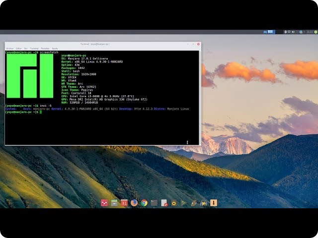 manjaro xfce