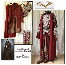Lord Elrond armor costume handmade by Ruby Bayan.