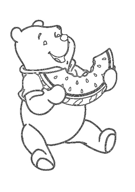 Winnie the pooh coloring page