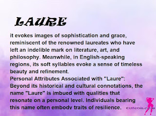 ▷ meaning of the name LAURE