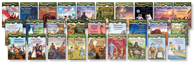 Magic Tree House list of Books collage