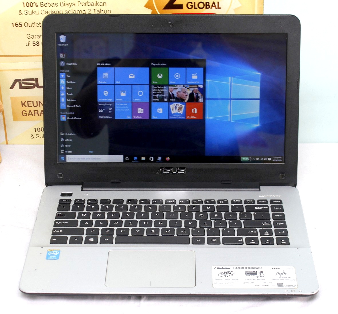 Laptop bekas Asus X455L Core i3 | Jual Beli Laptop Second dan Kamera