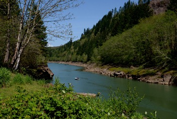 arm of Foster Lake near the campground