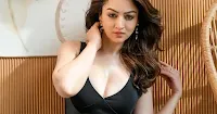 sandeepa dhar cleavage black top