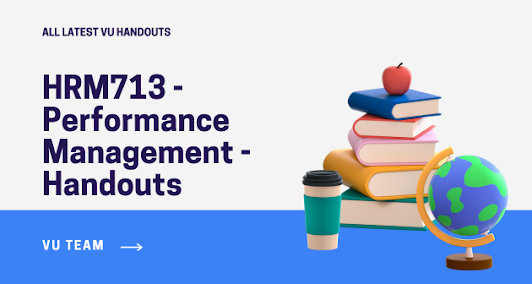HRM713 - Performance Management - Handouts