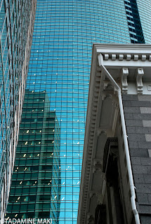 The old meet the new, Shiodome, Tokyo