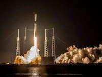 SpaceX launches 22 Starlink satellites, lands rocket on ship at sea.