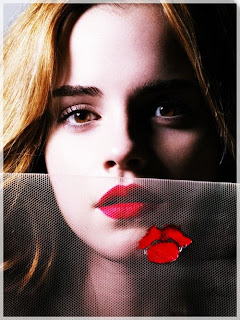 emma watson red lips