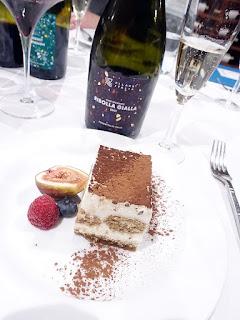 Filare Italia Ribolla Gialla Brut with Tiramisu