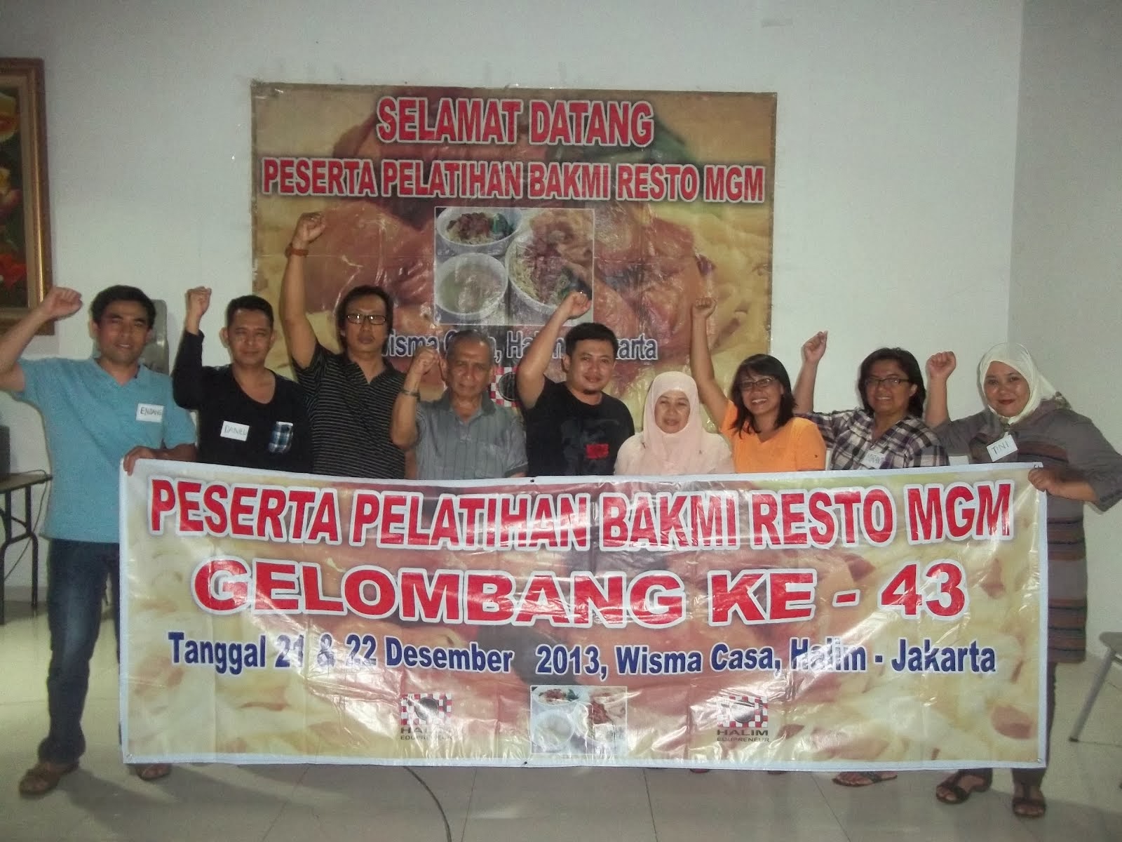 Pelatihan Bakmi MGM Gel-43 Tgl 21 & 22 Desember 2013
