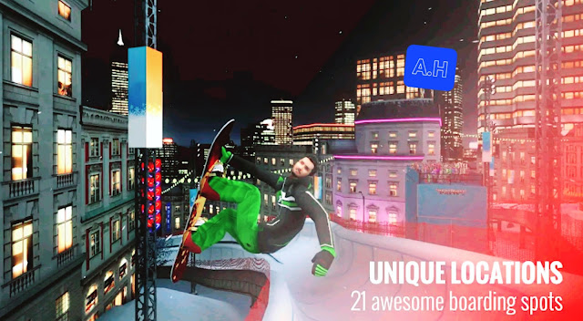 شرح وتنزيل لعبة التزلج الرائعة Snowboard Party: World Tour مجاناً لهواتف الأندرويد For Android