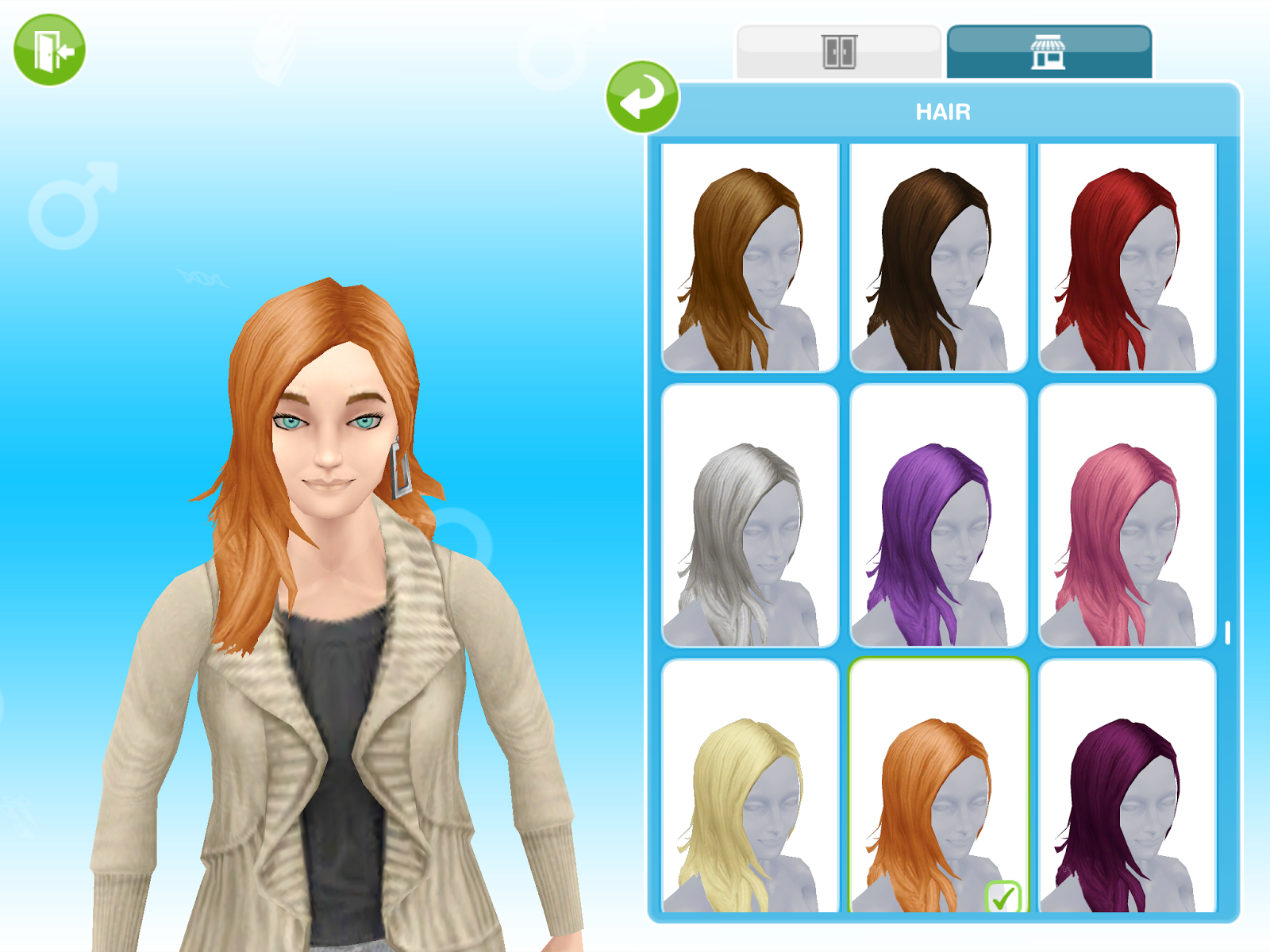 Missy's Sims and Stuff: The Sims Freeplay ~ Boutique Hair 