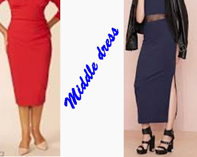 +Foto atau gambar jenis dress wanita middle dress