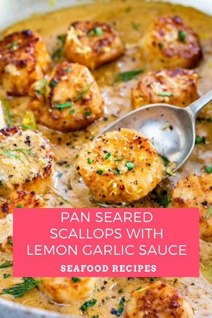 Pan Seared Scallops with Lemon Garlic Sauce