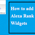 Add Alexa Rank Widget
