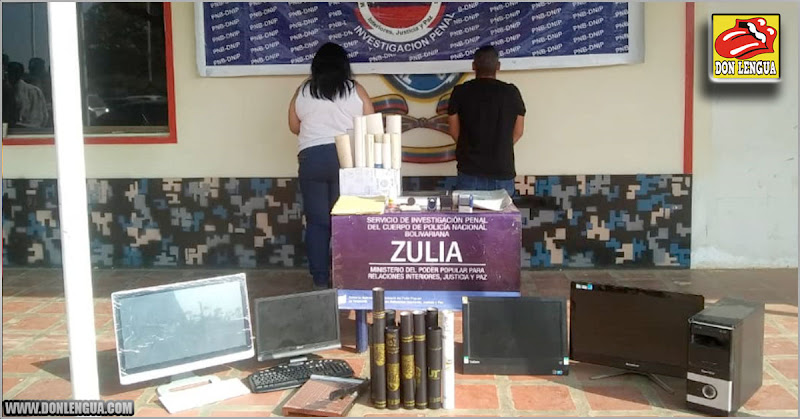 Pareja detenida por falsificar Títulos Universitarios en el Zulia