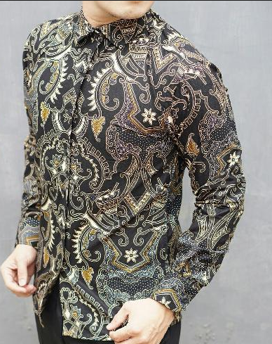  BusanaMuslim 15 Contoh Model Kemeja  Batik  Pria  Lengan  