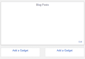 add two widgets sections side by side below post in Blogger