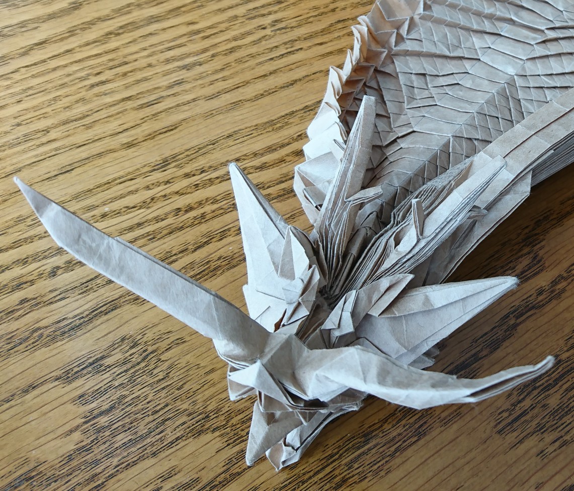 Bookman S Origami Blog 龍神3 5 部分折り 頭 首部 Ryujin 3 5 Partial Folding Head Neck