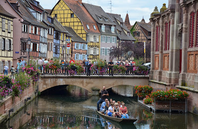 Petite Venice, Little Venice, Colmar, France, Gondola, canals of Colmar