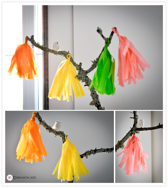 Bird party tassels featured in Kara's Party Ideas from BistrotChic