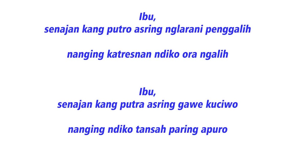 PUISI DAN GEGURITAN (PUISI BASA JAWA) BESERTA CONTOH 