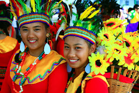 Filipina Girls Celebrating Their Culture