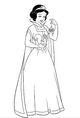 Desenhos da Branca de Neve para Colorir e Imprimir