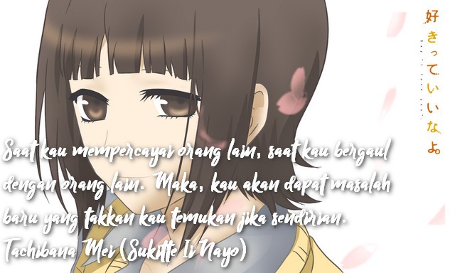 110 Koleksi Gambar Kata Bijak Dalam Anime - Meme Kocak 