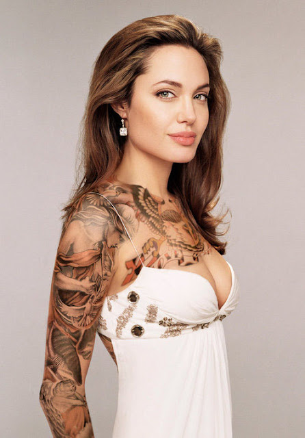 Angelina Jolie Tattoos