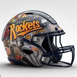 Toledo Rockets Harry Potter Concept Football Helmet