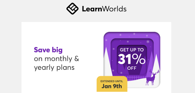 LearnWorlds New Year special extended offer ends today