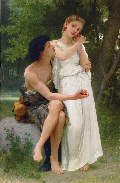 Bouguereau,cute couples,love painting