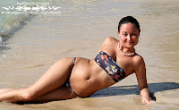 Libby in a Malibu Strings bikini in Barbados with triangle thong g-strings mini tricot bikini images gallery