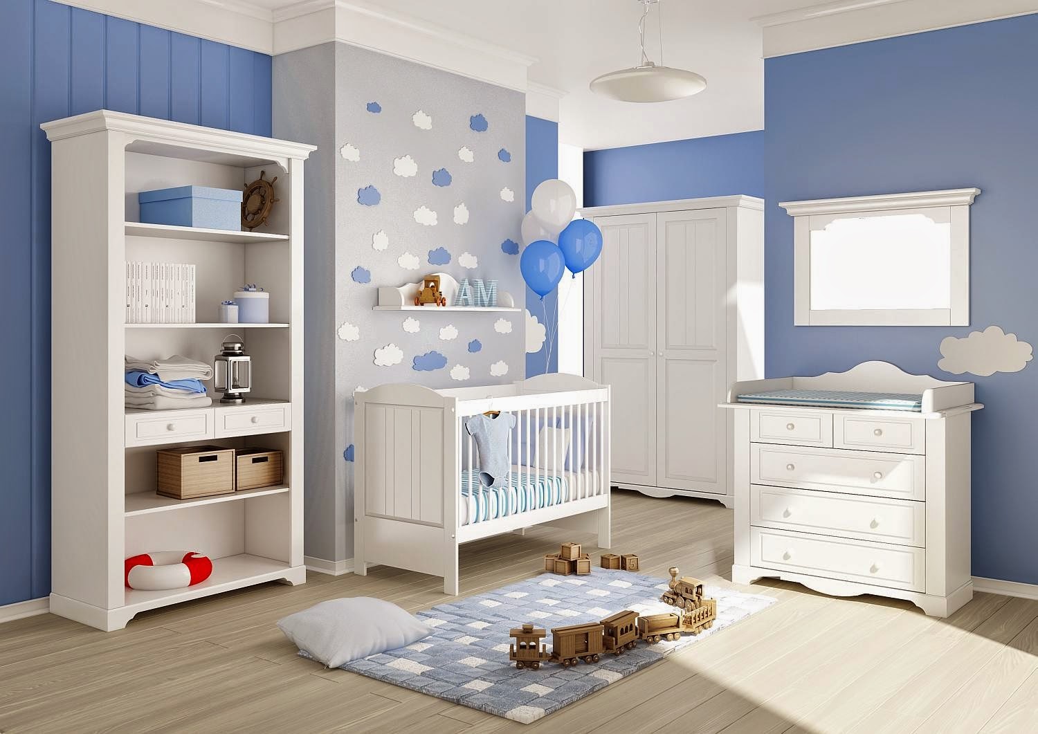 DORMITORIO CELESTE PARA BEBES VARONES - RECAMARA CELESTE PARA BEBES VARONES - HABITACIÓN CELESTE PARA BEBES VARONES vía http://dormitoriobebes.blogspot.com/