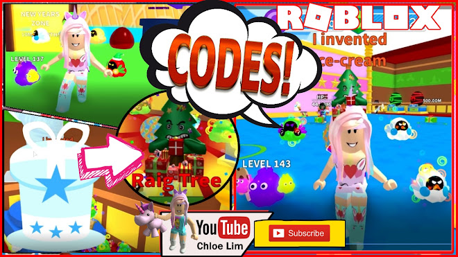 Chloe Tuber Roblox Ice Cream Simulator Gameplay 13 New Codes Buying A New Hat From New Years Area - chloe tuber roblox ice cream simulator gameplay 6 new