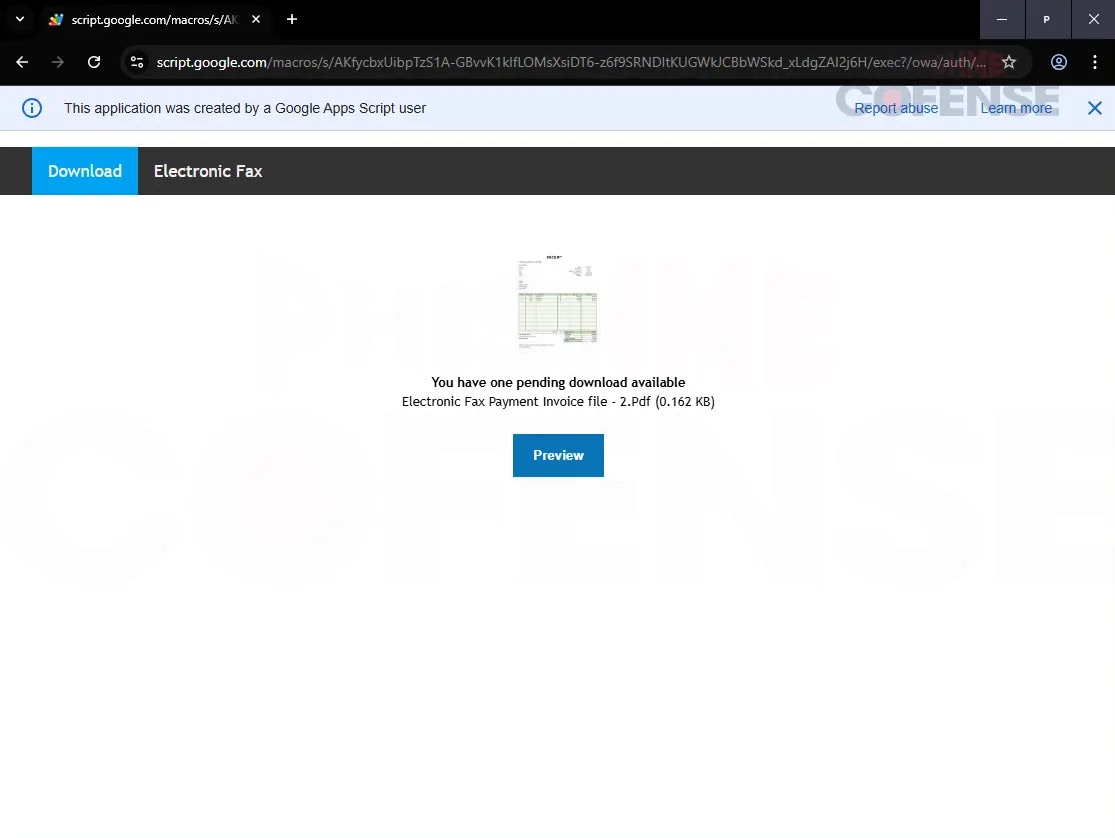 Threat Actors Leverage Google Apps Script To Host Phishing Websites