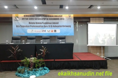 Bimbingan Teknis Pendidikan Inklusif Bagi Guru SD di Kabupaten Karawang Tahun 2018