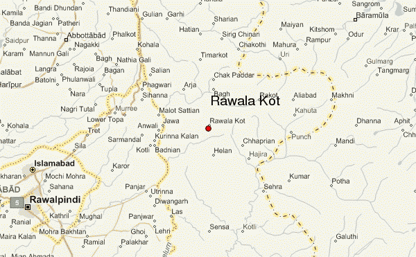 Map of Rawalakot