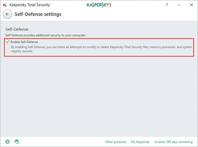 Step3 delete temp files Kaspersky 2018